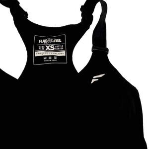 Flag Nor Fail Black Racerback Sports Bra Size XS